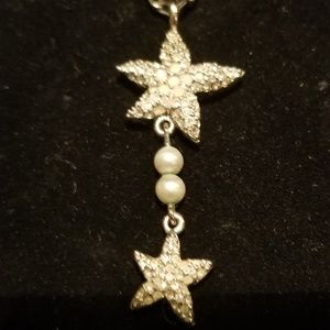 Swarovski Crystal ReversibDouble Starfish Necklace